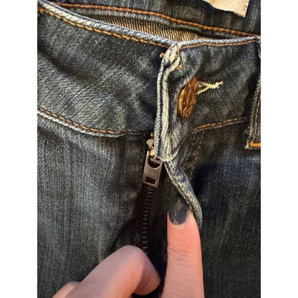 Acne Studios Jeans Women 28 Blue Indigo Medium Wash Denim Hex DC Slim Straight - Picture 12 of 13